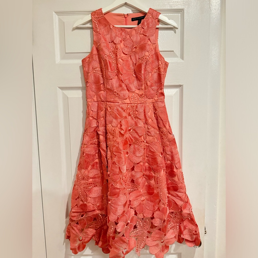 Rose Pink Floral Dress WHBM